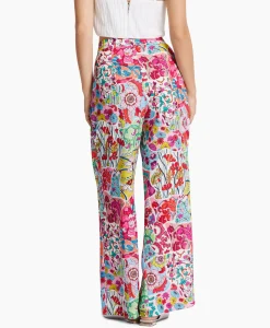 Broeken^Marc Cain Pants Bloemenbroek Wp 81.34 W10 Licht Rood
