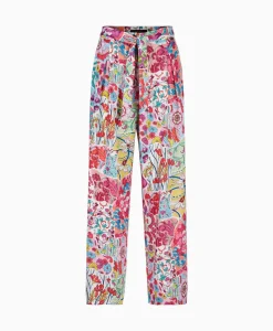 Broeken^Marc Cain Pants Bloemenbroek Wp 81.34 W10 Licht Rood