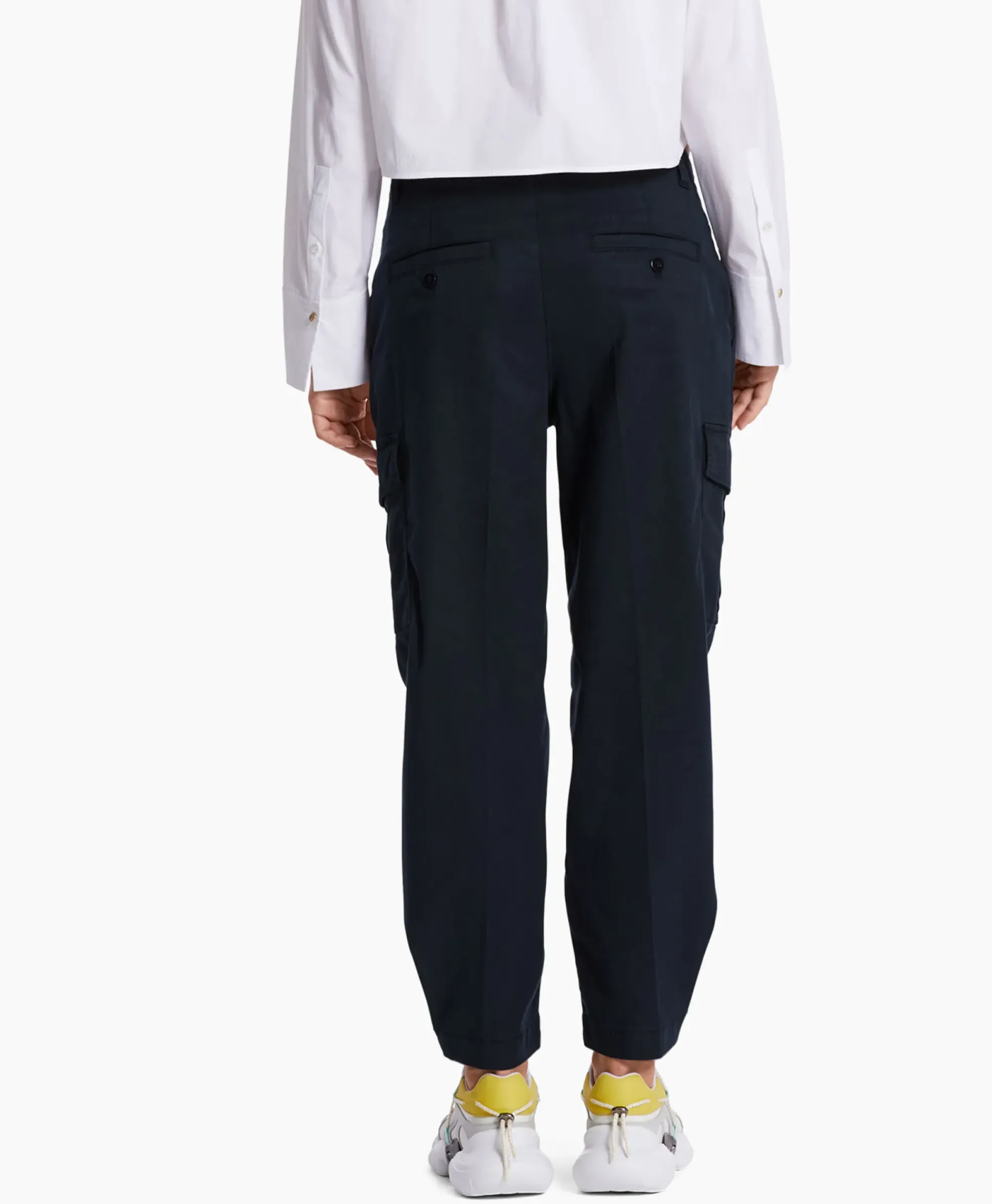 Broeken^Marc Cain Pants Broek Wp 81.12 W50 Blauw