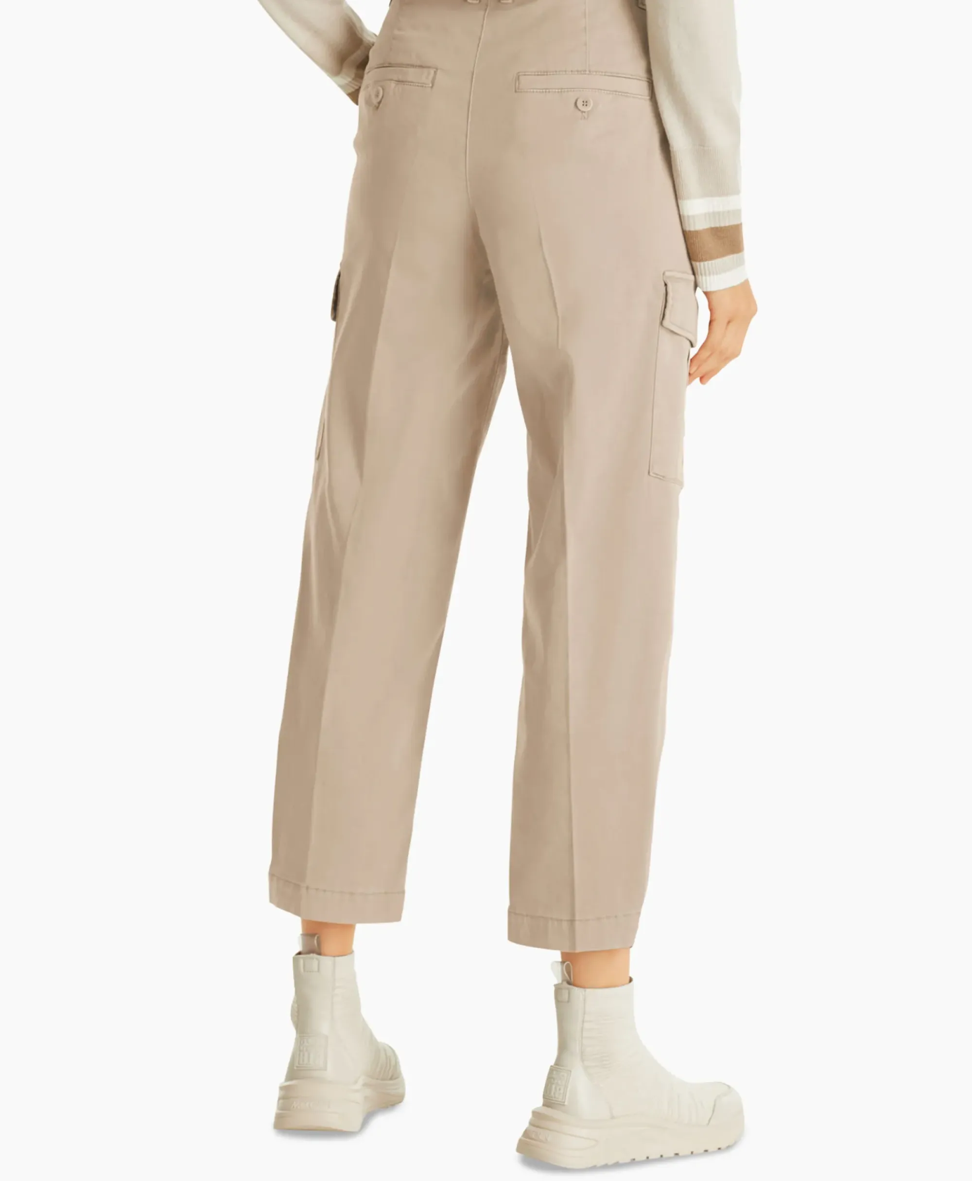 Broeken^Marc Cain Pants Broek Wp 81.12 W50 Licht Grijs