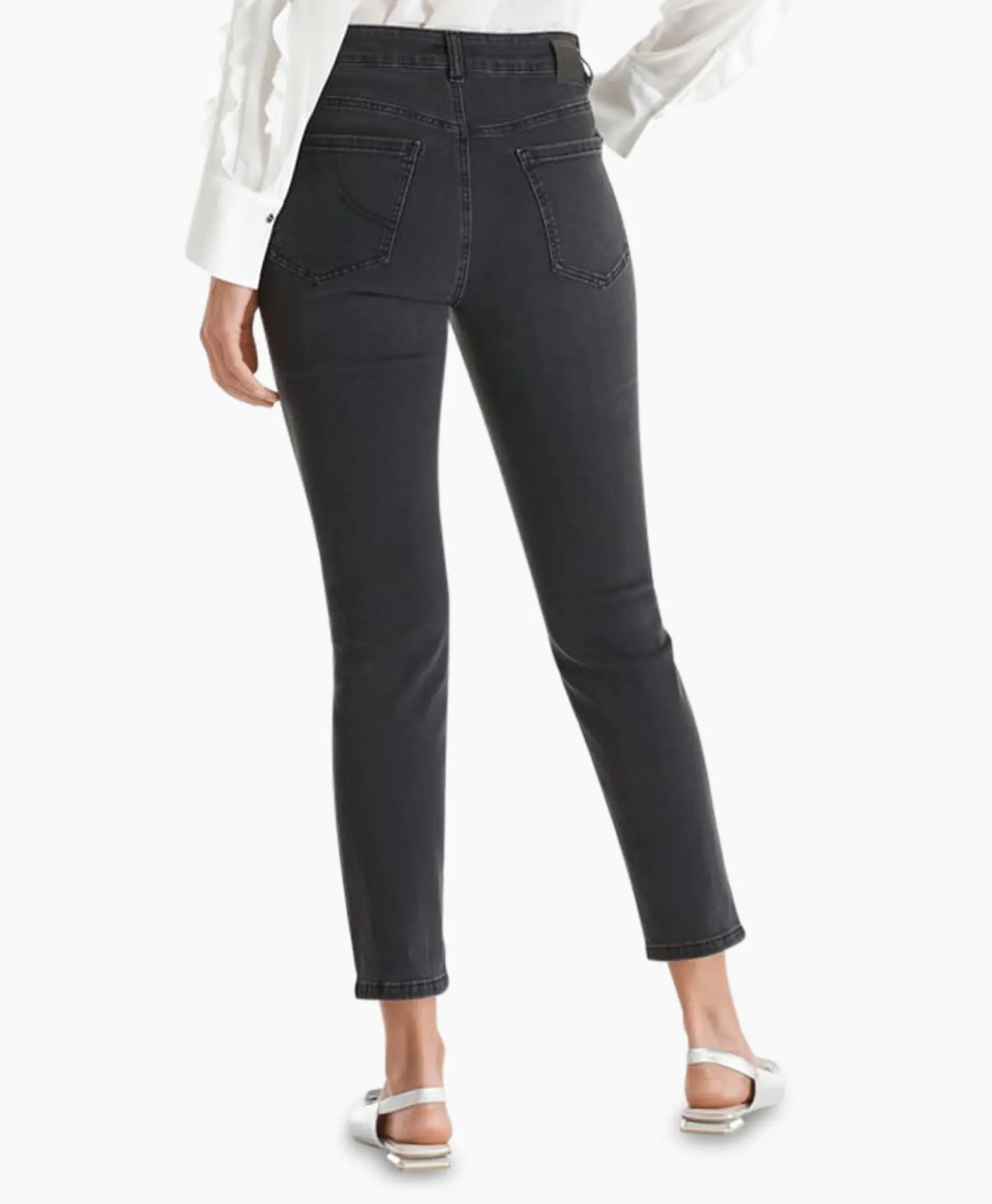 Broeken^Marc Cain Pants Jeans +P 82.01 D14 Donker Grijs