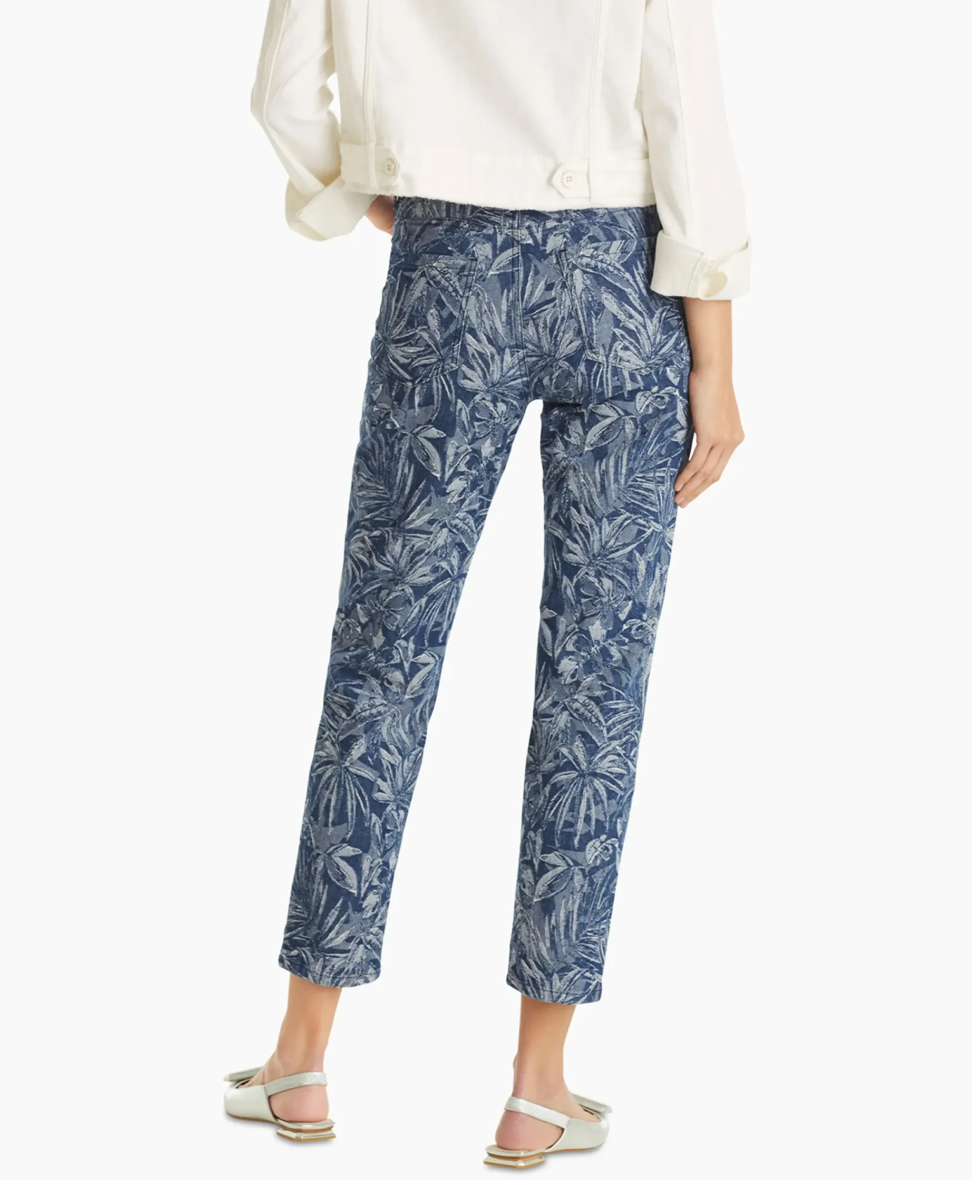 Broeken^Marc Cain Pants Jeans Wp 82.04 D21 Petrol