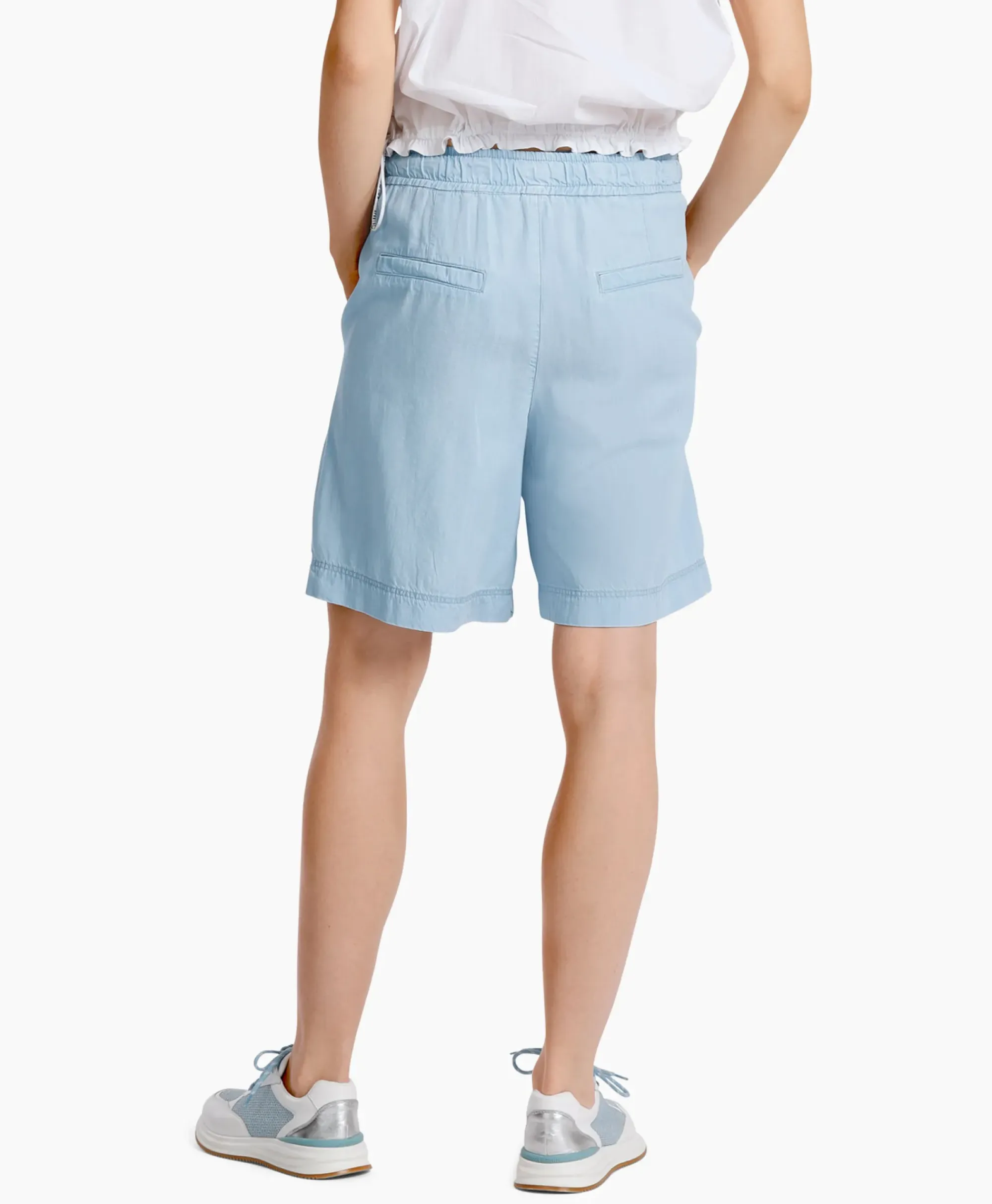 Broeken^Marc Cain Pants Short Wp 83.03 D63 Licht Blauw
