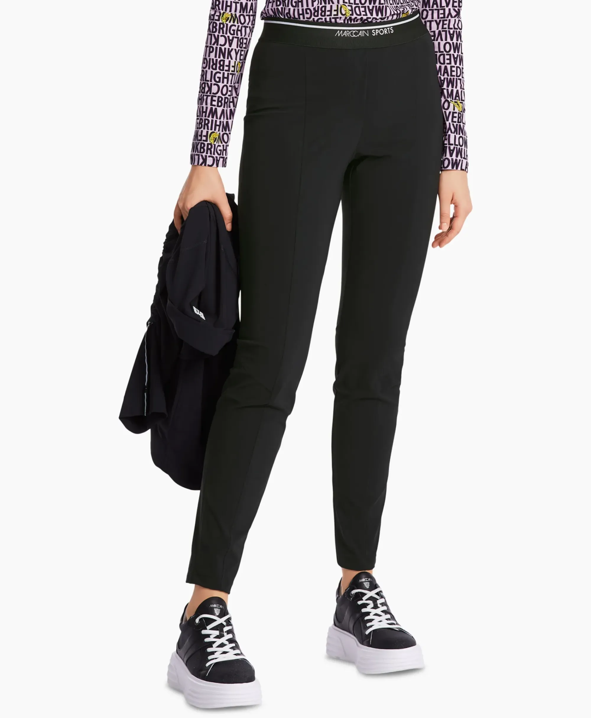 Broeken^Marccain Sport Broek Ws 81.37 J40 Zwart