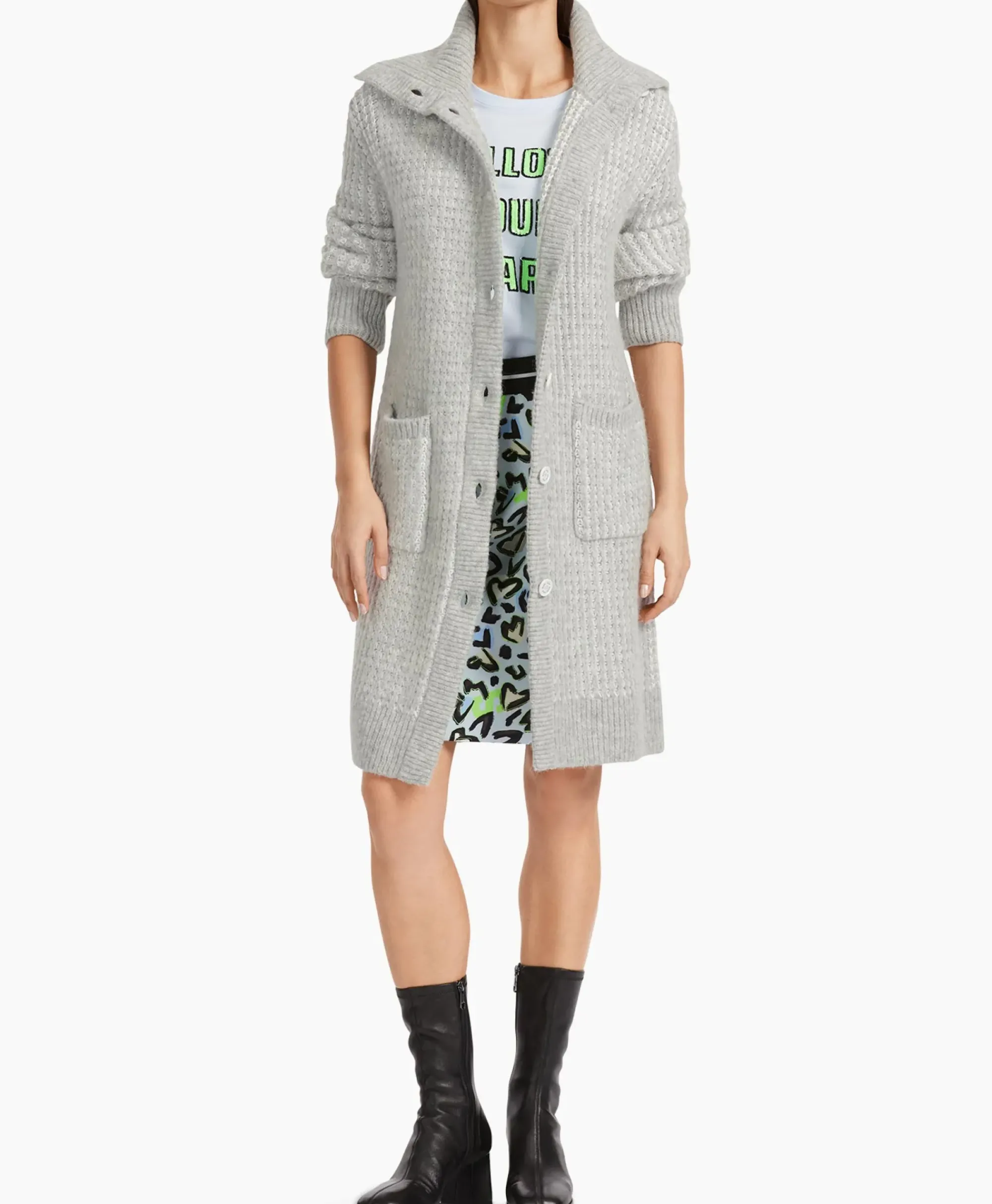 Vesten^Marccain Sport Coat Vs 11.01 M01 Licht Grijs