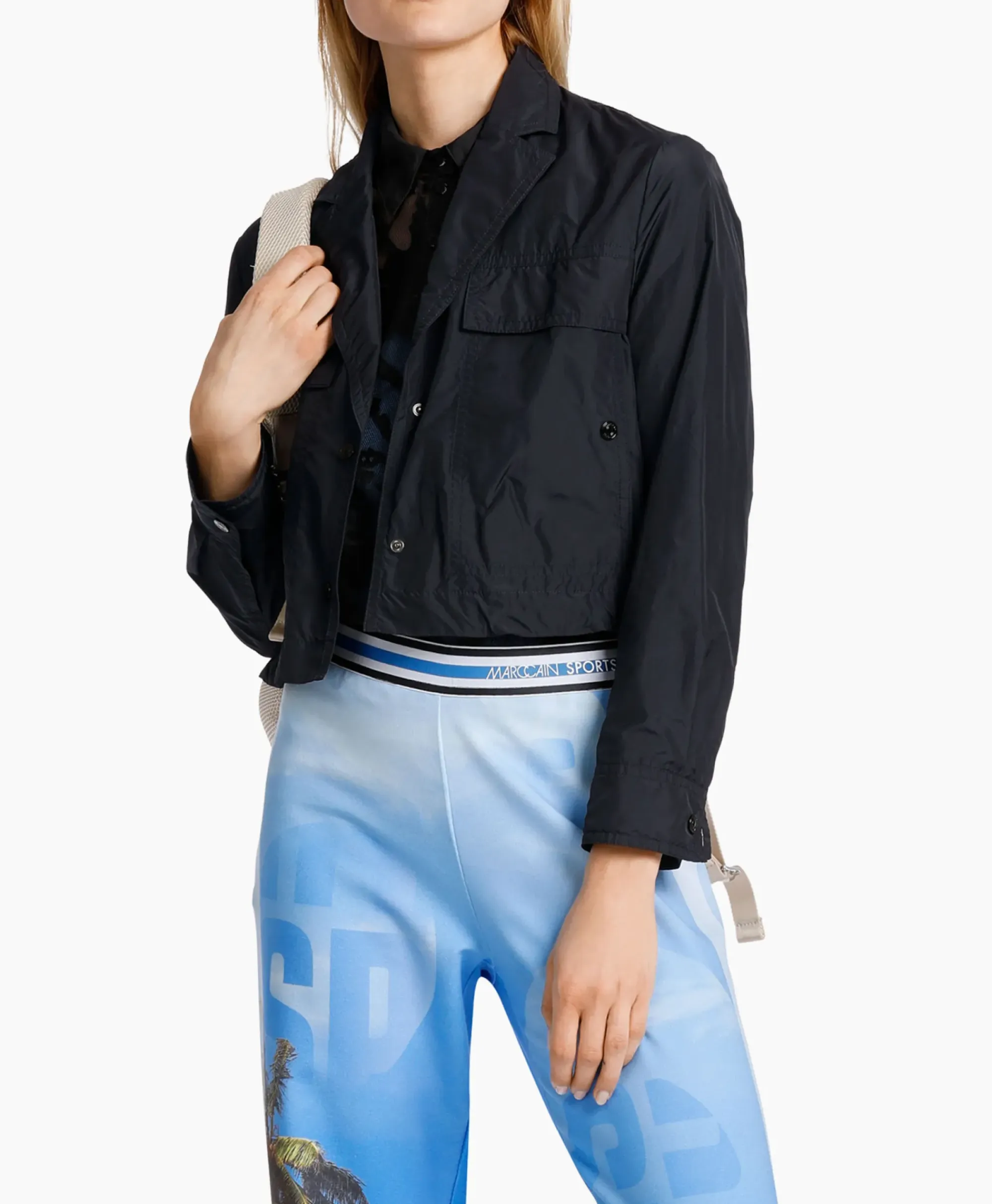Jassen^Marccain Sport Jack Ws 31.30 W47 Midden Blauw