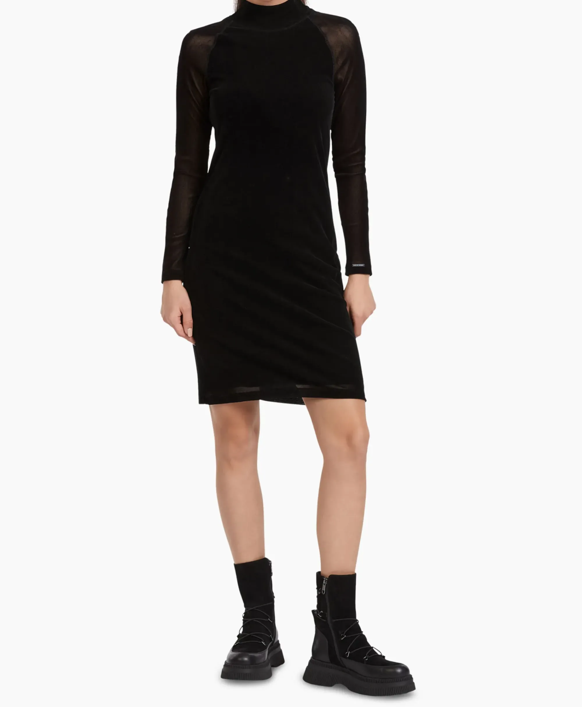 Bruiloftskleding^Marccain Sport Jurk Vs 21.33 J41 Zwart