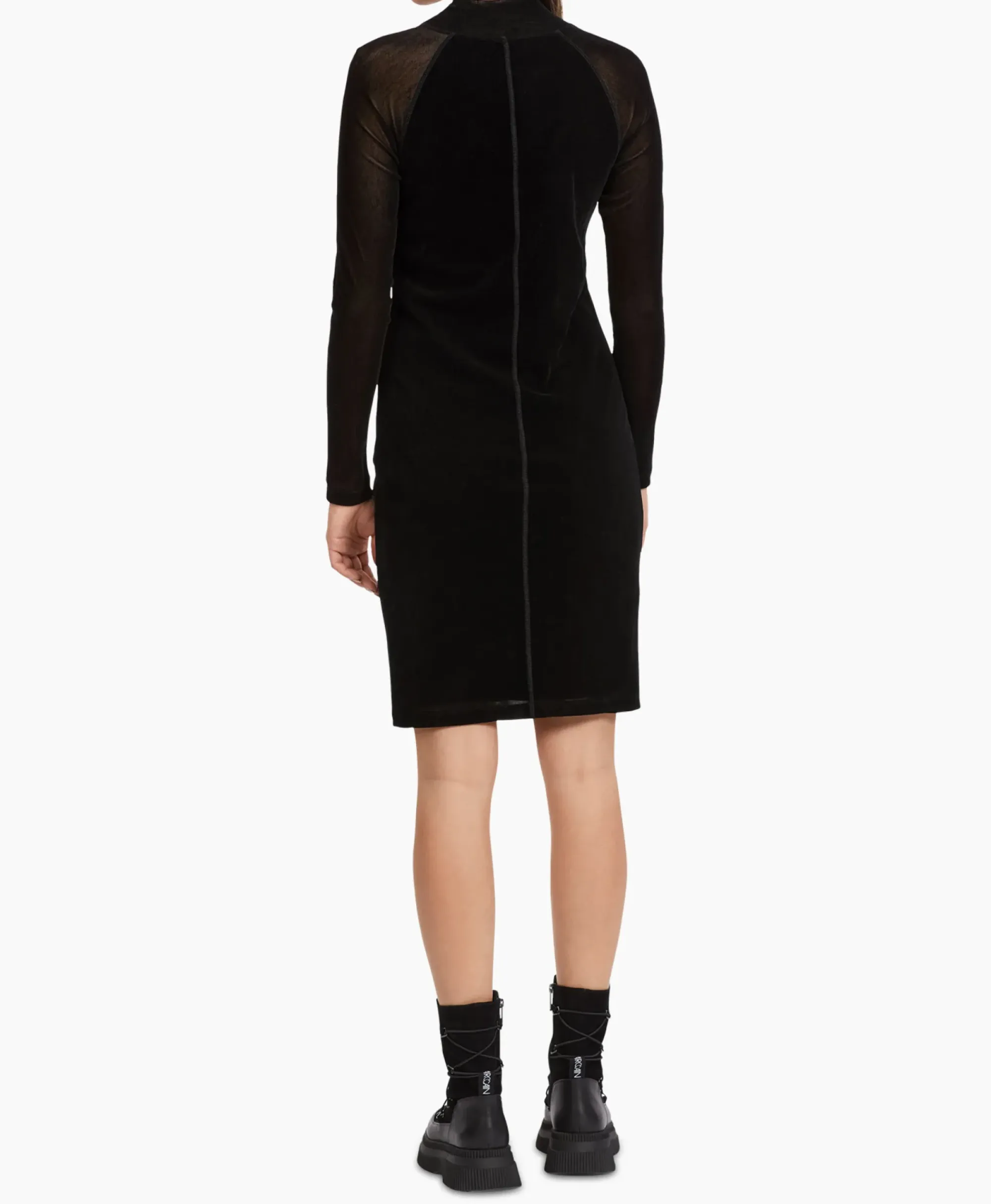 Bruiloftskleding^Marccain Sport Jurk Vs 21.33 J41 Zwart