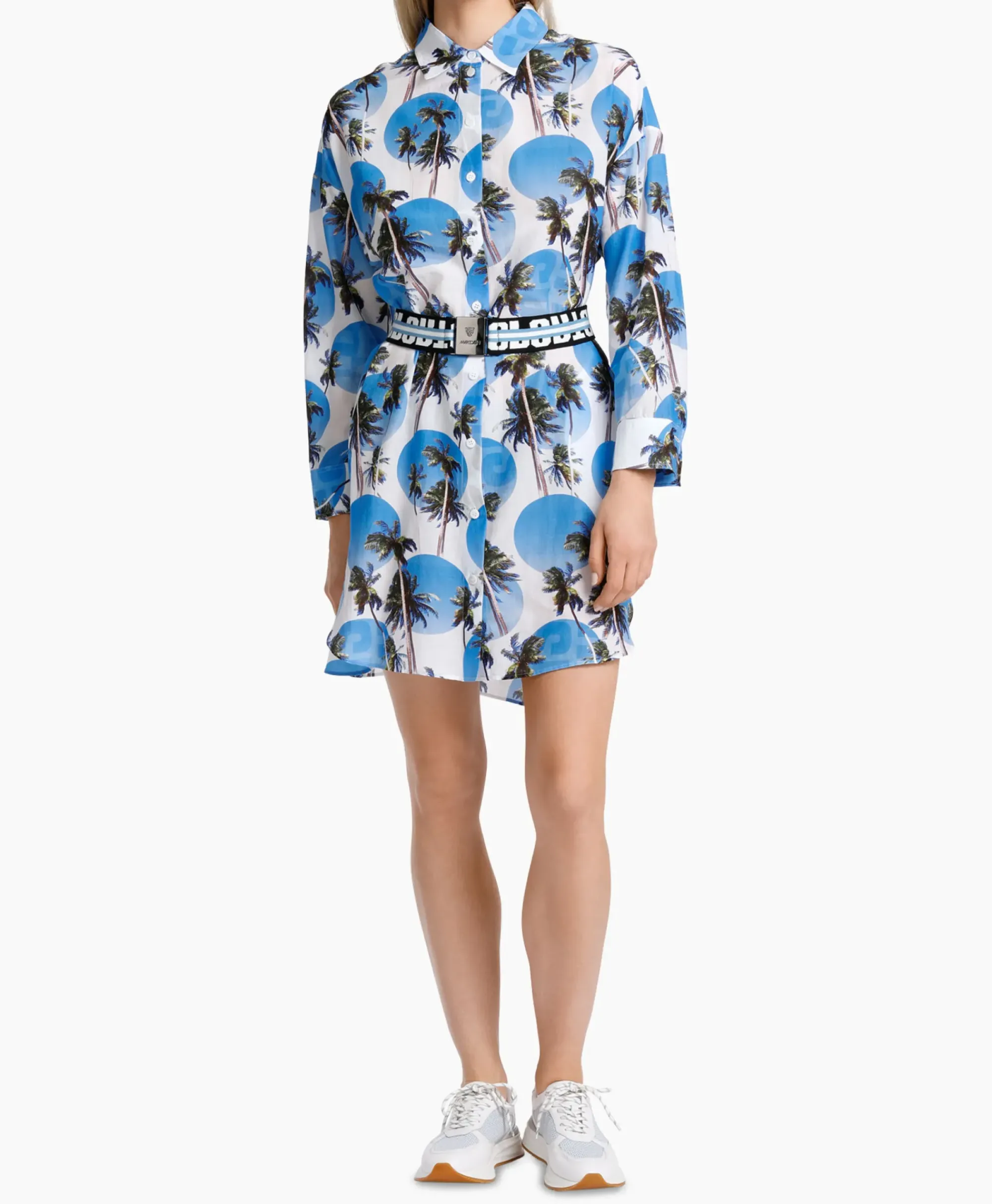 Bruiloftskleding^Marccain Sport Jurk Ws 21.42 W44 Donker Blauw