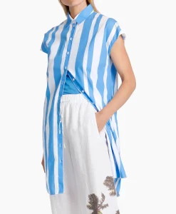 Blouses^Marccain Sport Jurk Ws 21.53 W84 Donker Blauw