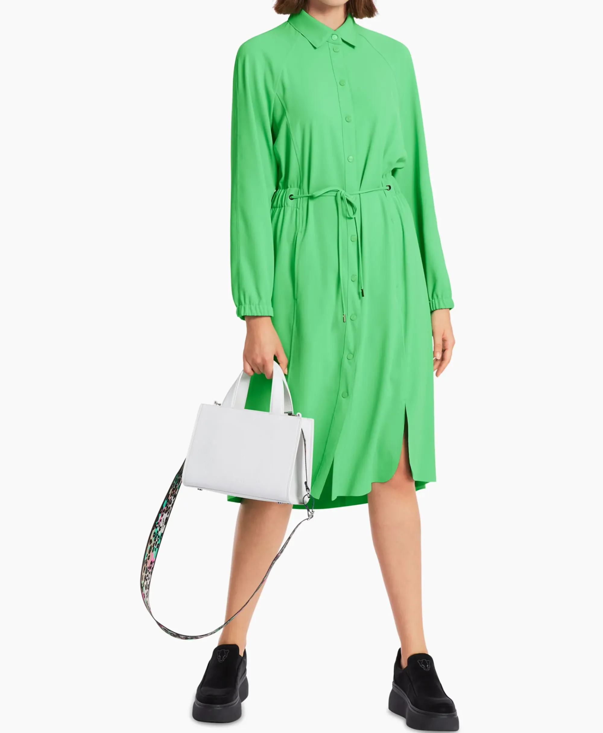 Bruiloftskleding^Marccain Sport Jurk Ws 21.14 W28 Groen