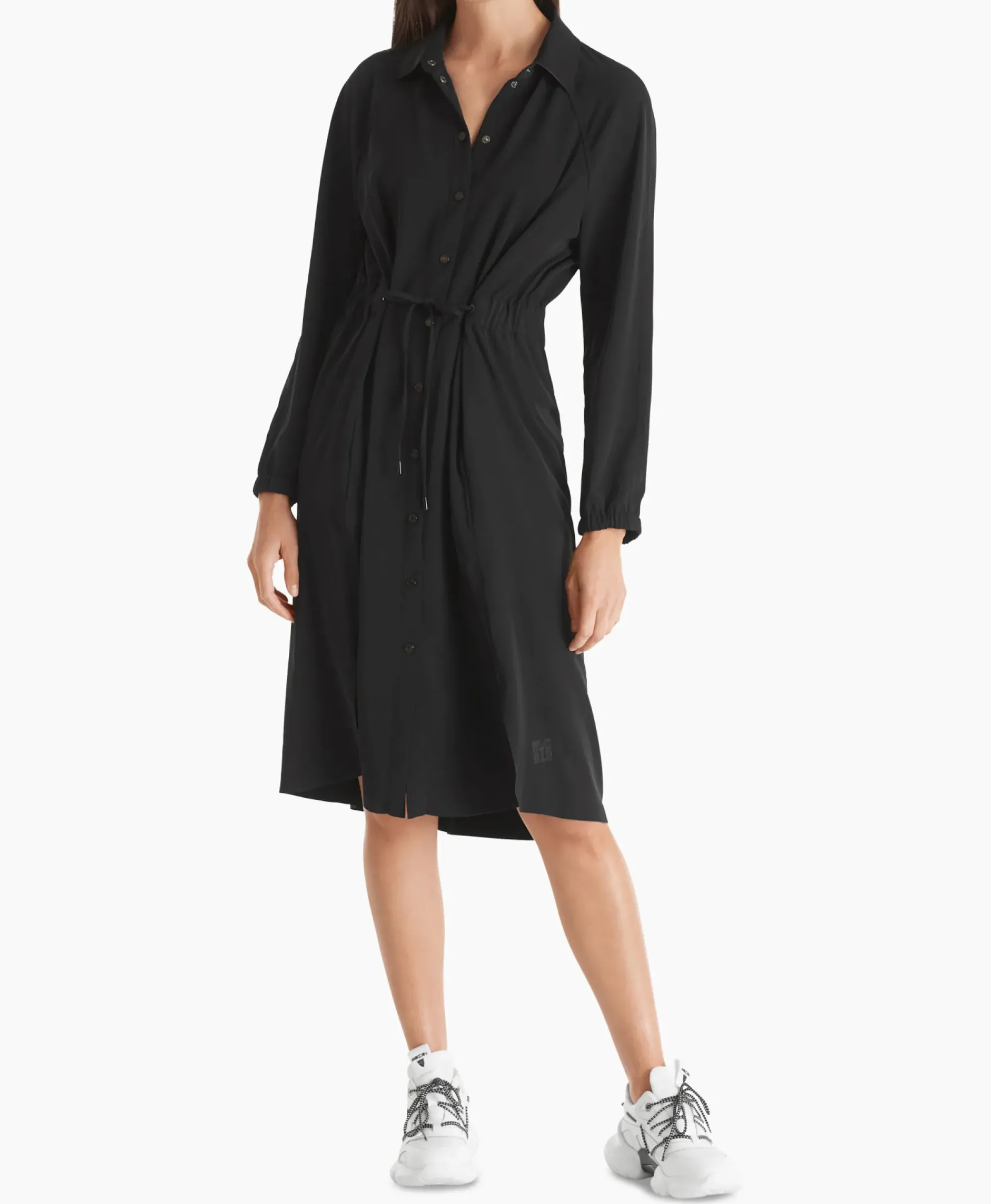 Bruiloftskleding^Marccain Sport Jurk Ws 21.14 W28 Zwart