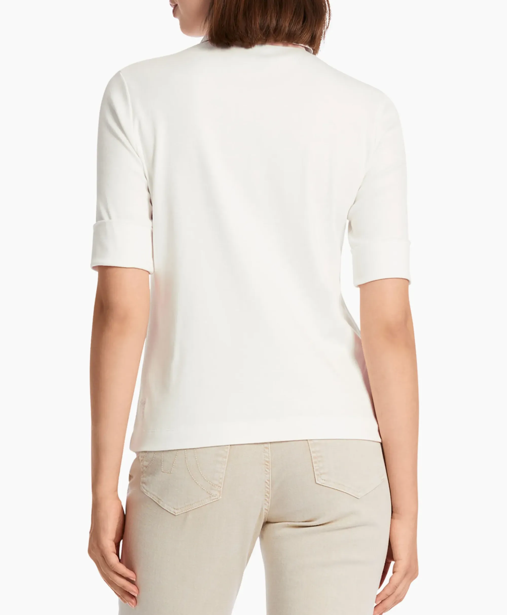 Polo's^Marccain Sport Polo Ws 53.03 J48 Off White