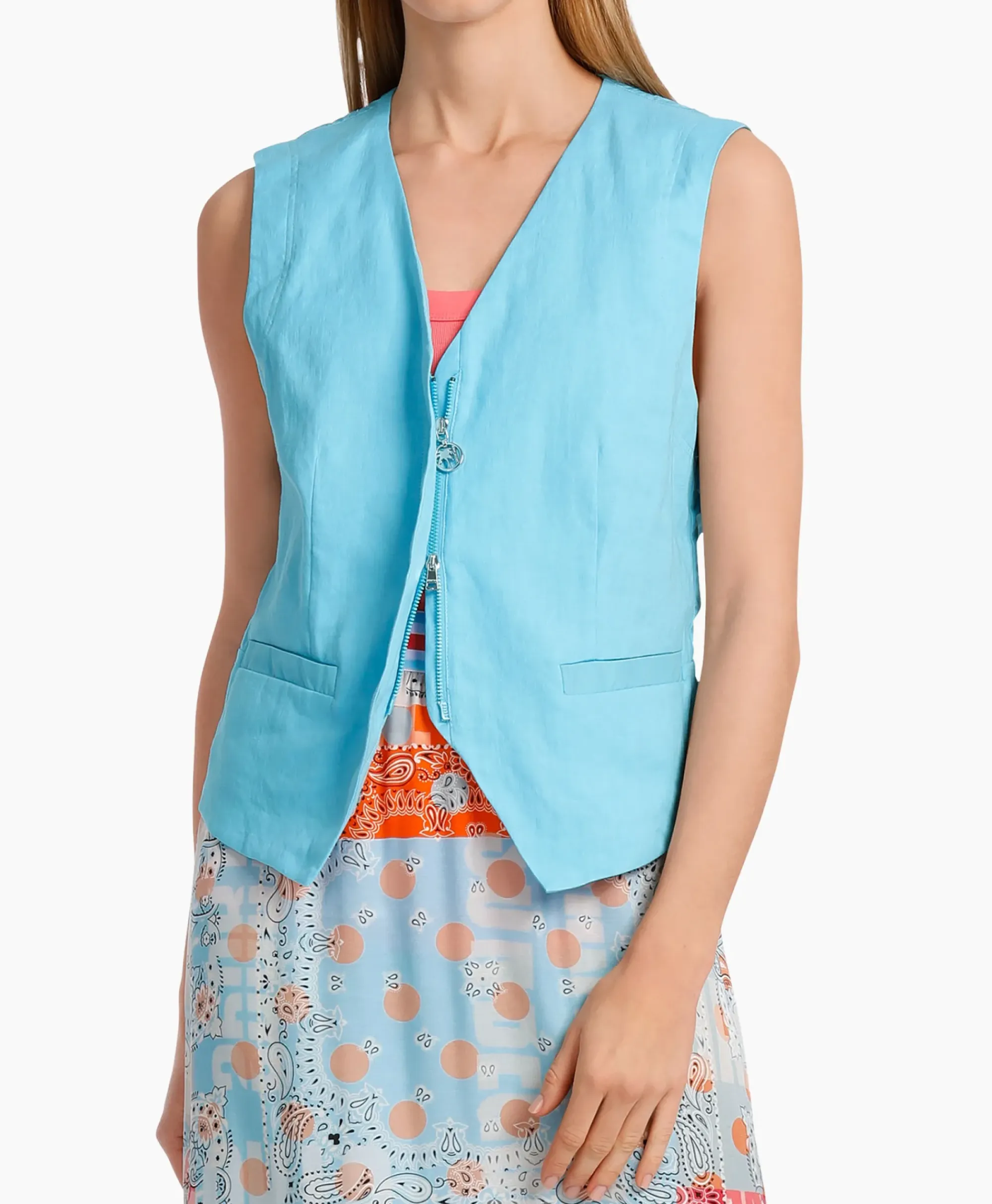 Jassen^Marccain Sport Vest Ws 37.04 W03 Blauw
