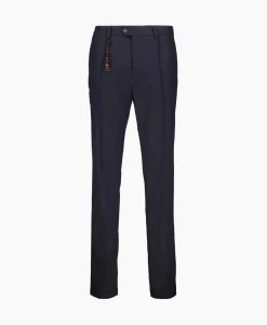 Broeken^Marco Pescarolo Pantalon Bros Zip 4829 Blauw