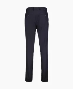 Broeken^Marco Pescarolo Pantalon Bros Zip 4829 Blauw