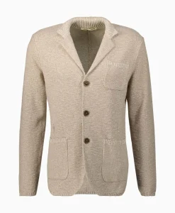 Jassen^Maurizio Baldassari Jack Knit With Rib Details Beige