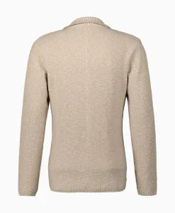 Jassen^Maurizio Baldassari Jack Knit With Rib Details Beige