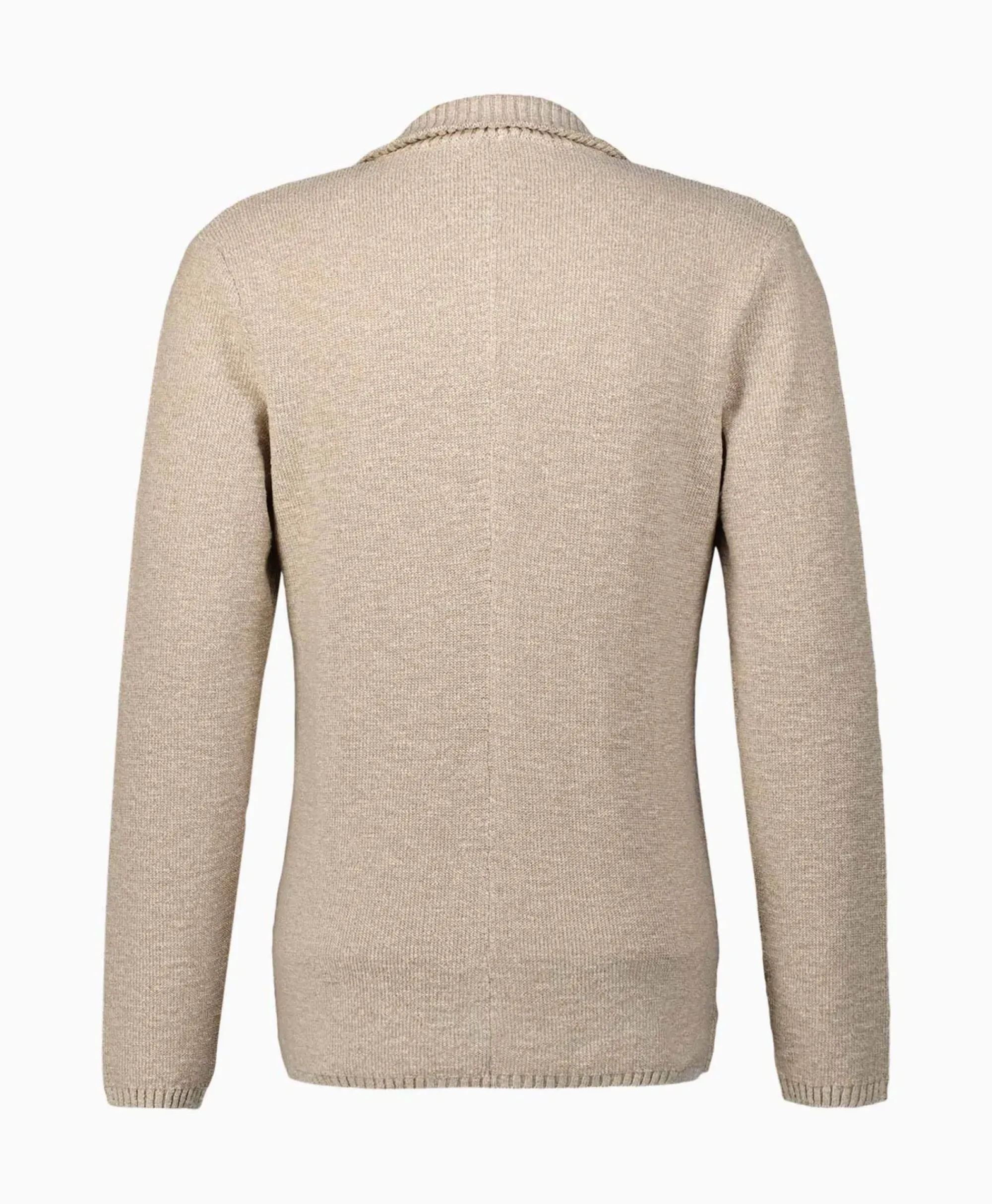 Jassen^Maurizio Baldassari Jack Knit With Rib Details Beige