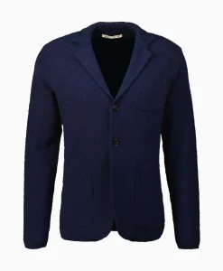 Jassen^Maurizio Baldassari Jack Knit With Rib Details Blauw