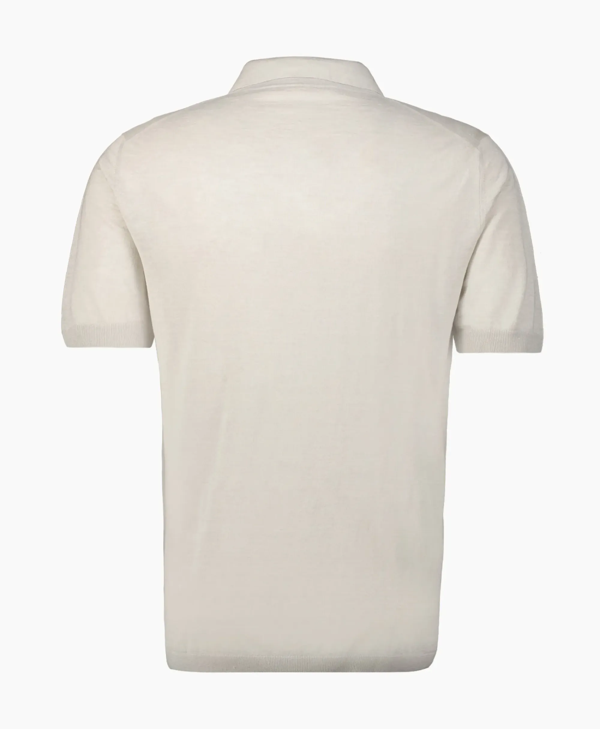 Polo's^Maurizio Baldassari Polo Light Knitted Licht Grijs