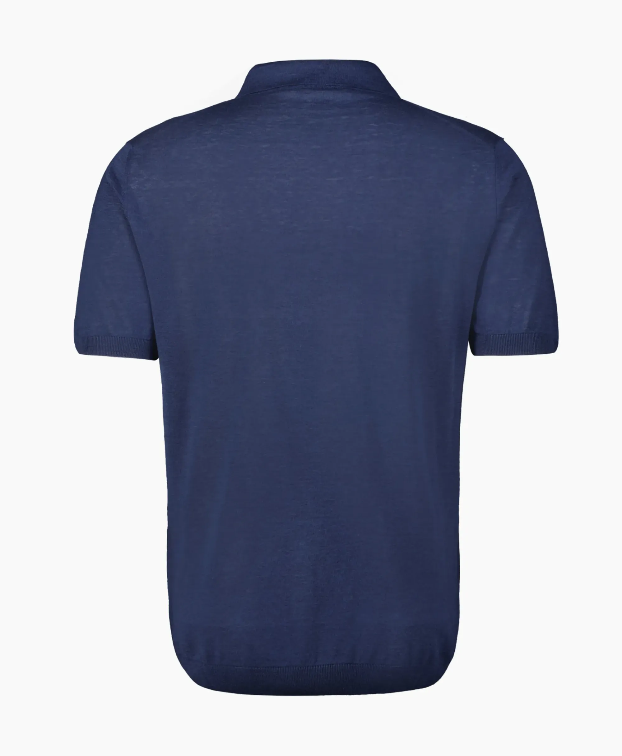 Polo's^Maurizio Baldassari Polo Light Knitted Donker Blauw
