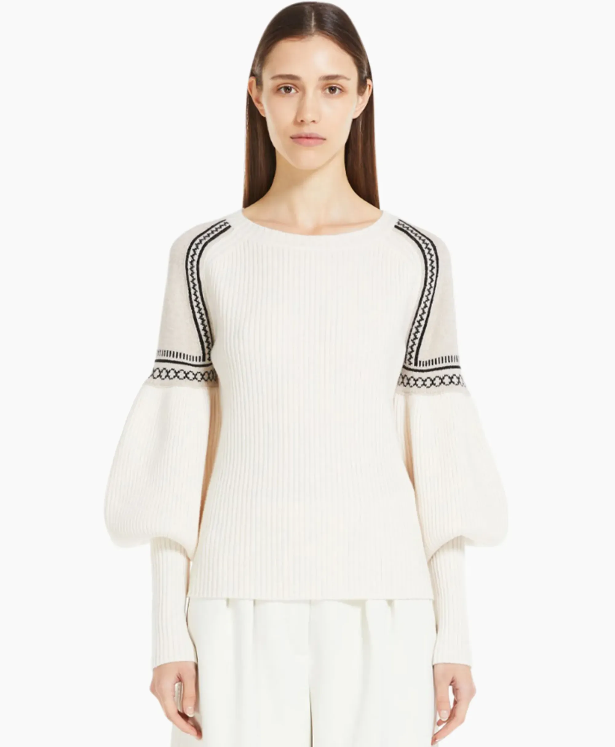 Truien^Maxmara Sweater Cosetta Ecru