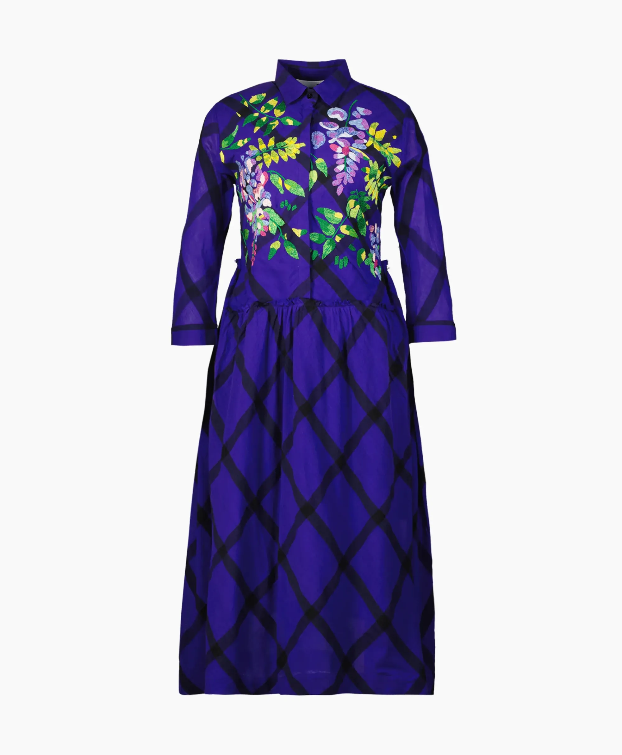 Jurken^Mii Collection Maxi Jurk 32/Dress Santi Blauw