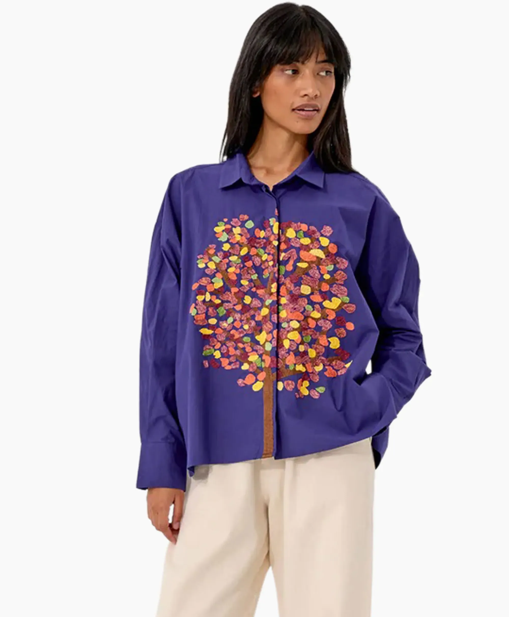 Blouses^Mii Collection Blouse 51/Shirt Greta Blauw