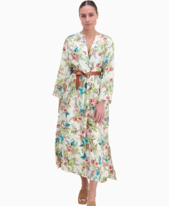 Jurken^Momoni Maxi Jurk Janie Zand