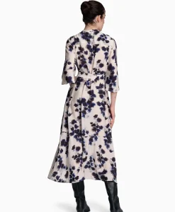 Jurken^Munthe Midi Jurk Lysander Blauw