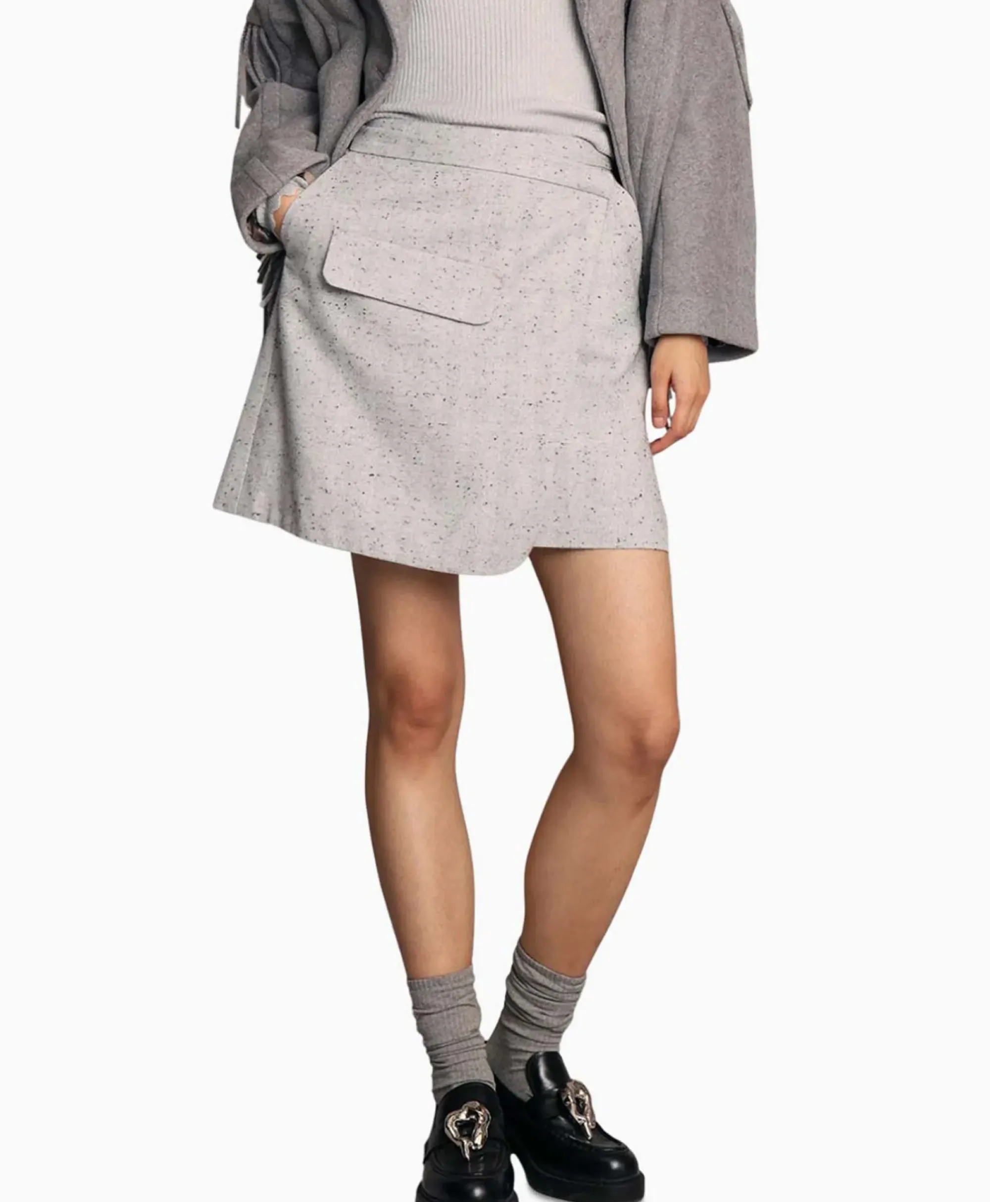 Rokken^Munthe Minirok 233-1210-23308 Grijs