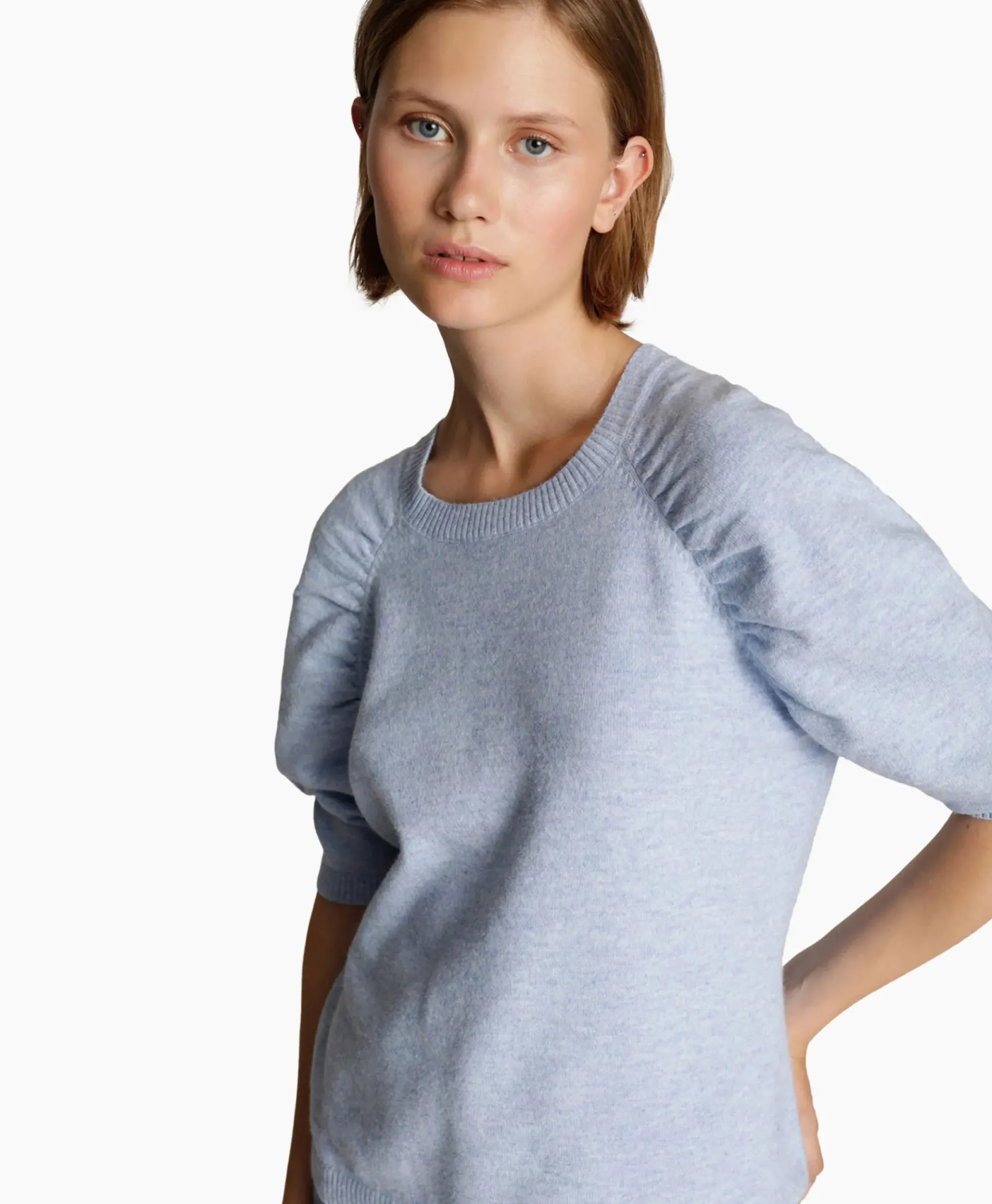 Truien^Munthe Pullover Manya Licht Blauw