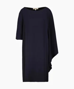 Jurken^Natan Midi Jurk Ambre-N6Nj03 Donker Blauw