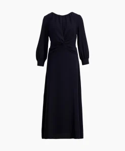 Jurken^Natan Midi Jurk Ava-N6Nj03 Donker Blauw