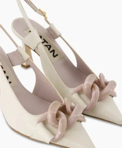 Pumps^Natan Schoenen Pump Nappa C735 + Fb. Lartigiana Tm24174/V1 Nudeecru