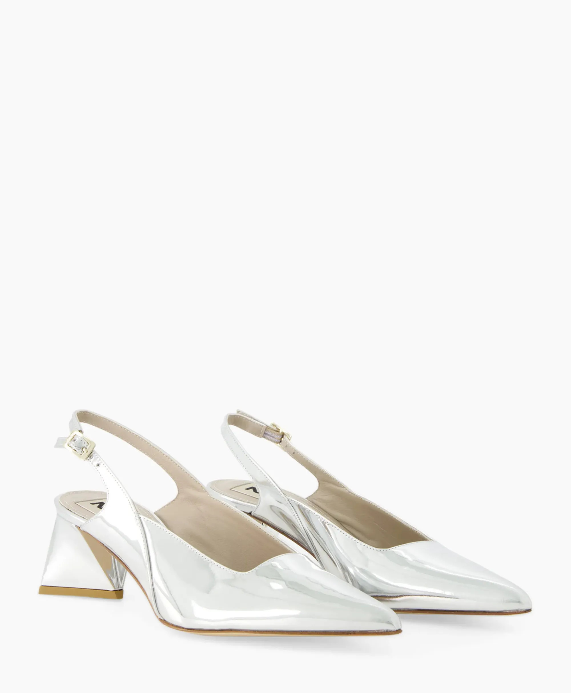 Pumps^Natan Schoenen Pump Specchio Argento Zilver
