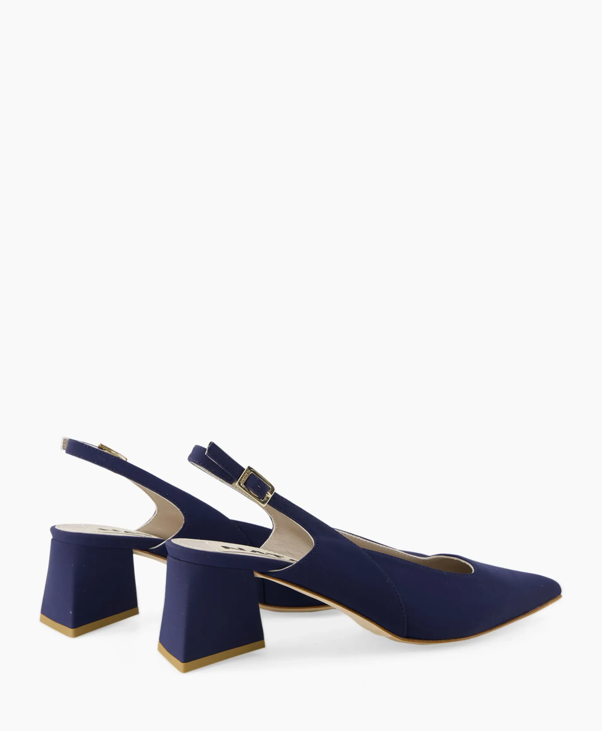 Pumps^Natan Schoenen Pump Stretch Morelli 9 Blu Scuro Blauw