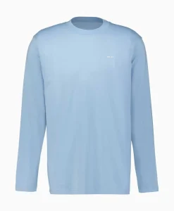 T-Shirts^Nn07 Longsleeve Adam Donker Blauw