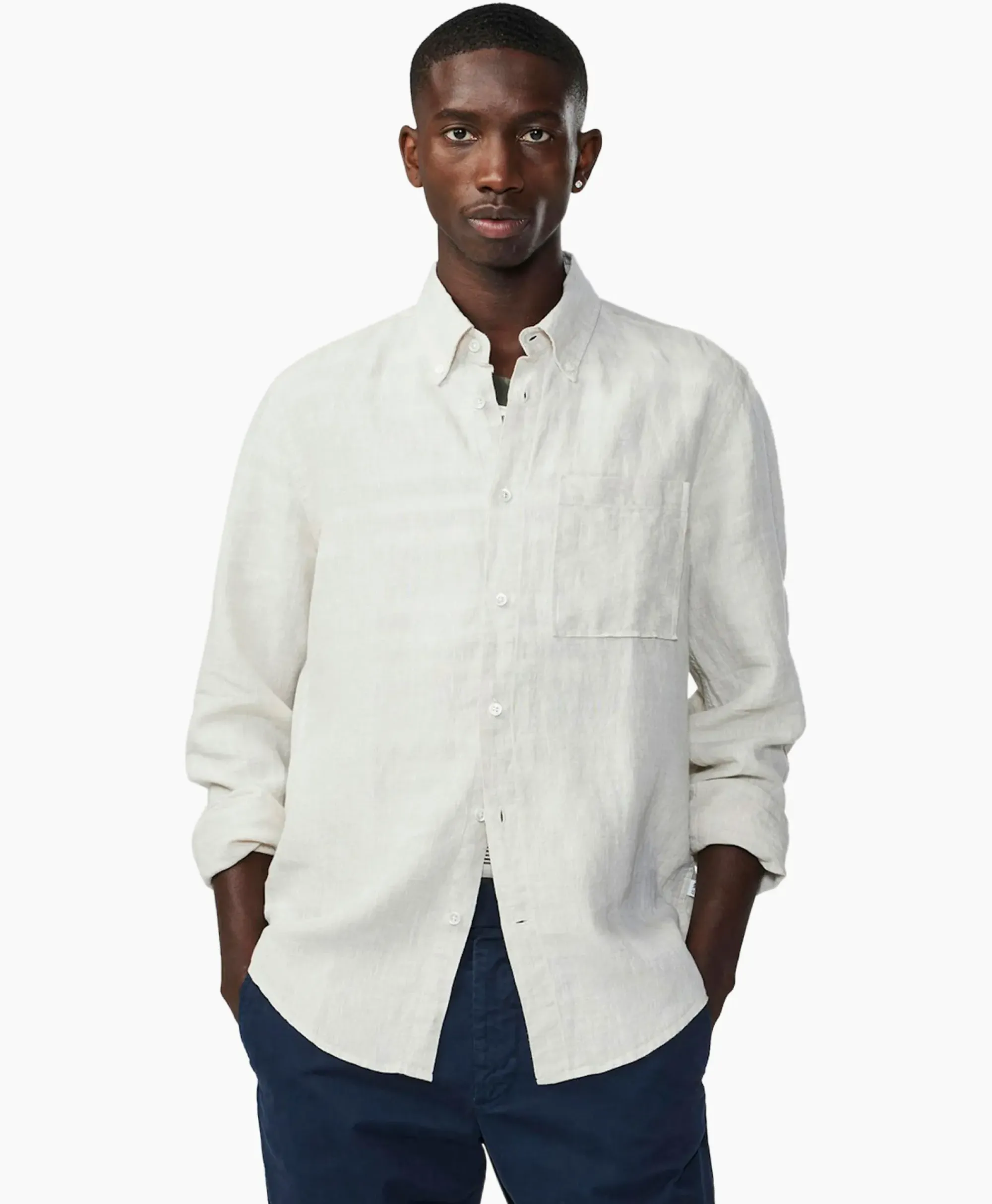 Overhemden^Nn07 Overhemd Arne Beige