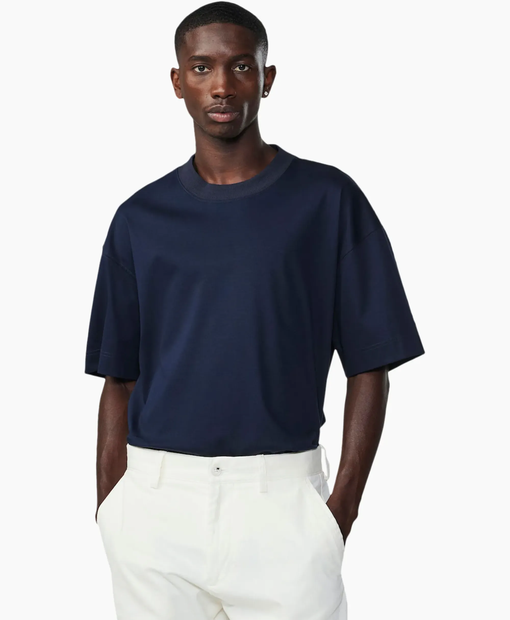 T-Shirts^Nn07 T-Shirt Benja Ss Donker Blauw