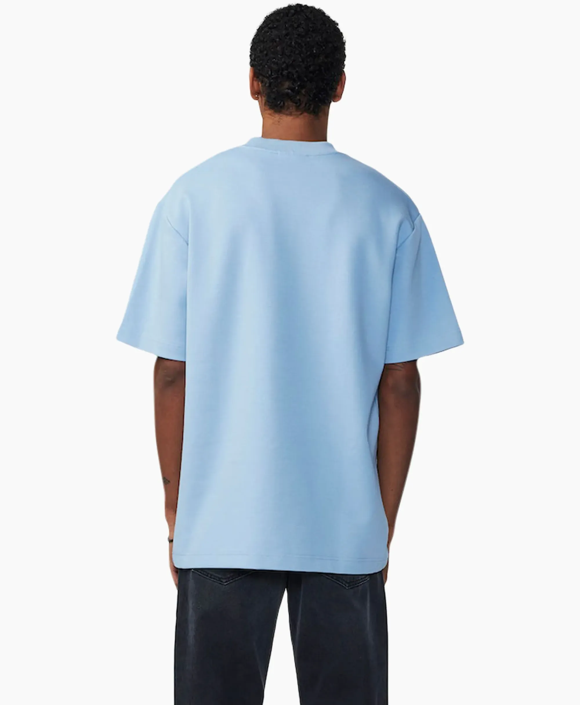 T-Shirts^Nn07 T-Shirt Nat Logo Tee Licht Blauw