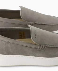 Instappers^Nubikk Loafer Jiro Mio Licht Grijs