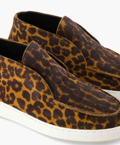 Instappers^Nubikk Loafer Jiro Sua Bruin Dessin