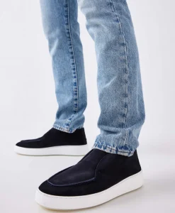 Instappers^Nubikk Loafer Jiro Suo Donker Blauw