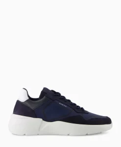 Sneakers^Nubikk Sneaker Roque Road Curl Donker Blauw