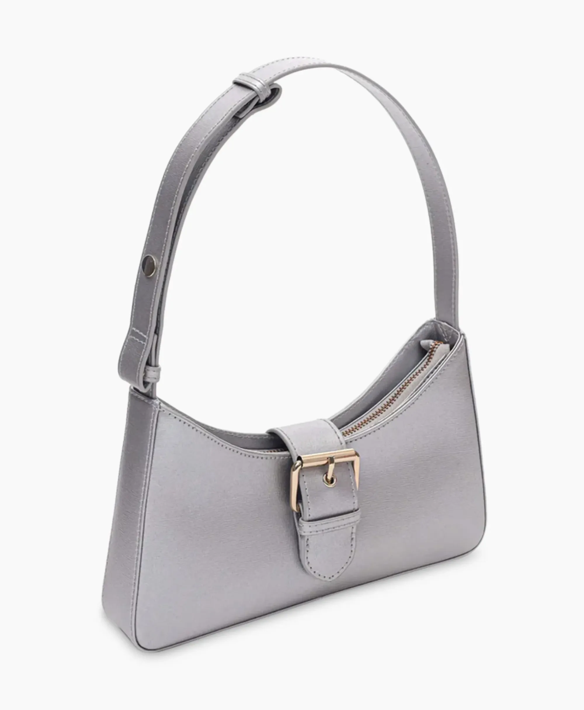 Tassen^Nunoo Bags Schouder / Hand Tas Apollo Florence Silver W. Gold Zilver