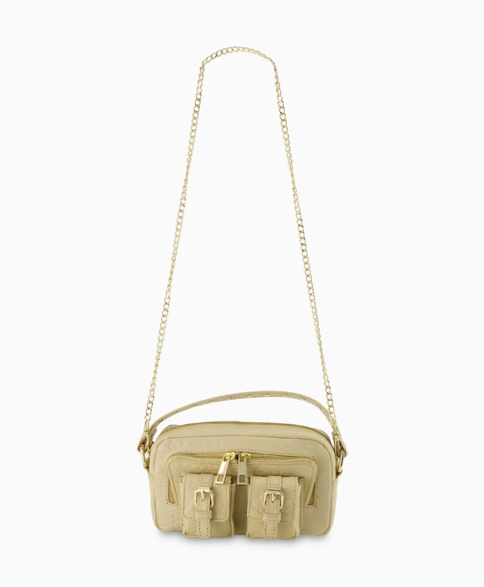 Tassen^Nunoo Bags Schouder / Hand Tas Helena Buckle New Zealand Beige
