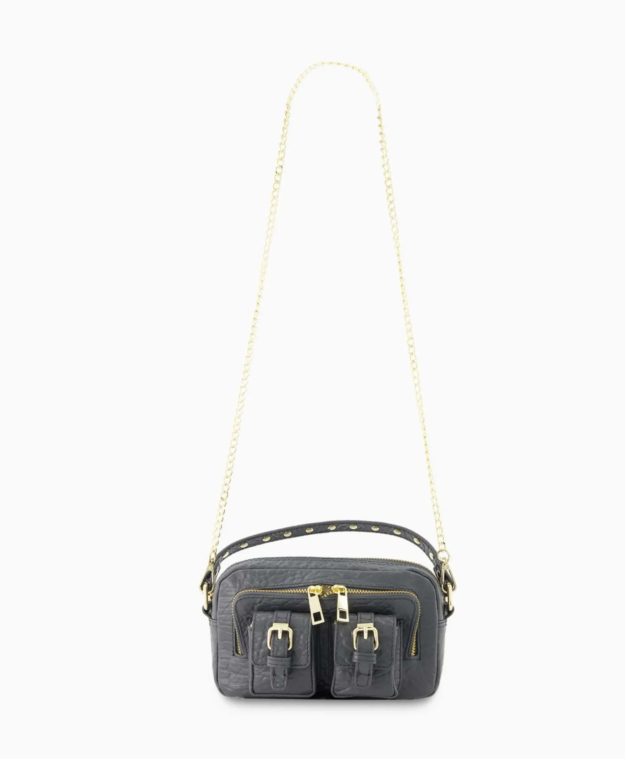 Tassen^Nunoo Bags Schouder / Hand Tas Helena Buckle New Zealand Grijs