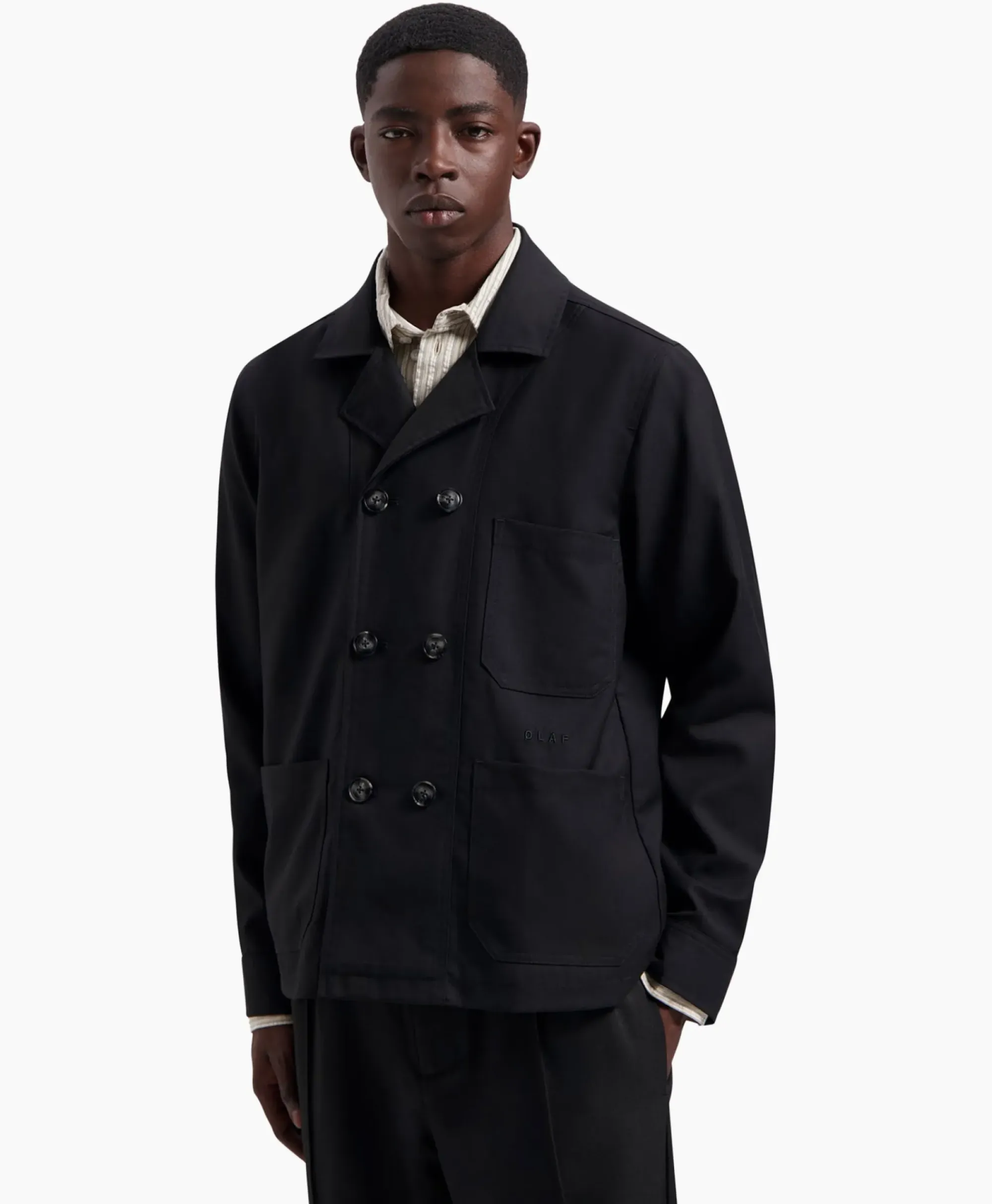 Jassen^Olaf Hussein Jack Db Workwear Blazer Zwart